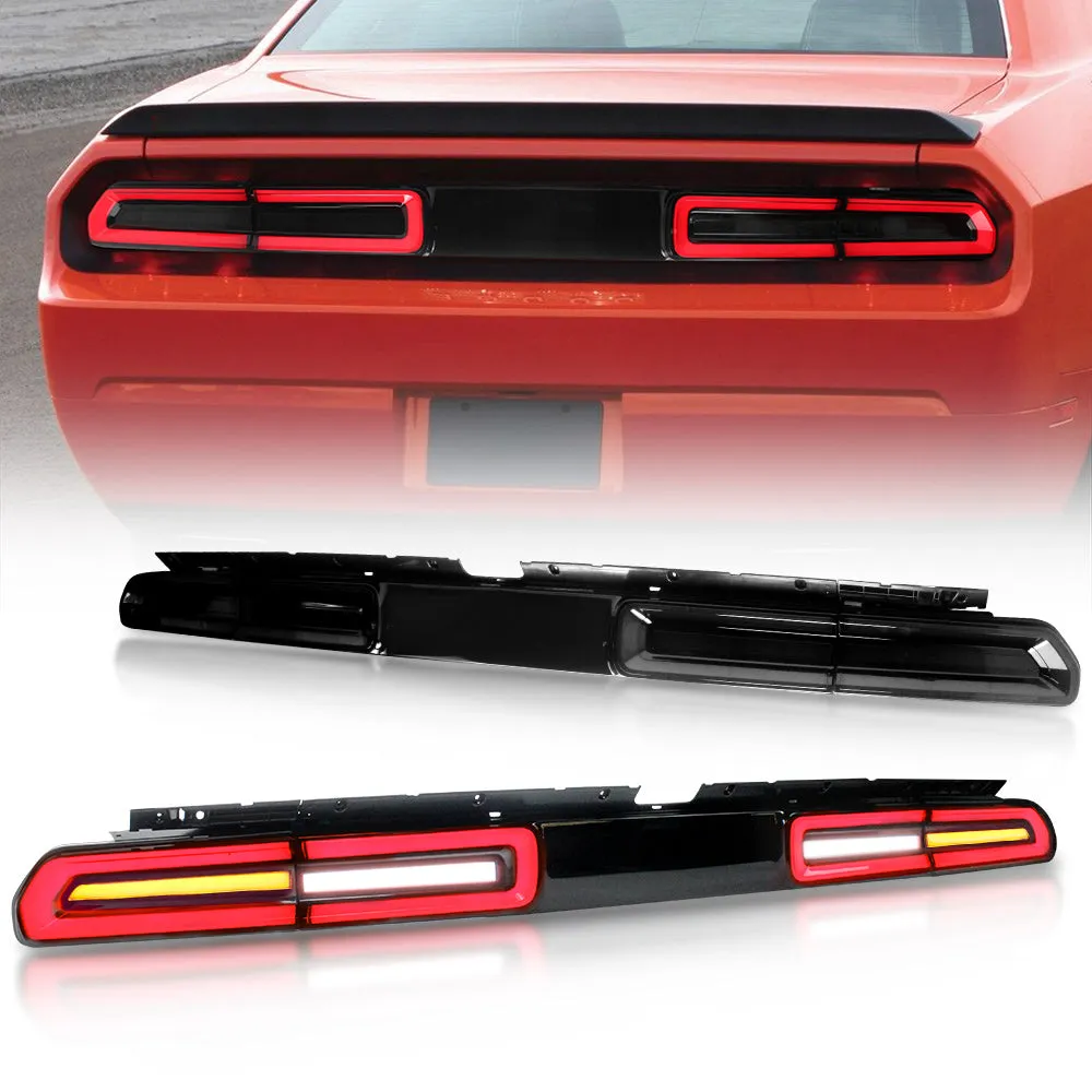 VLAND LED Tail Lights For Dodge Challenger 2008-2014 With Sequential Indicators Turn Signals