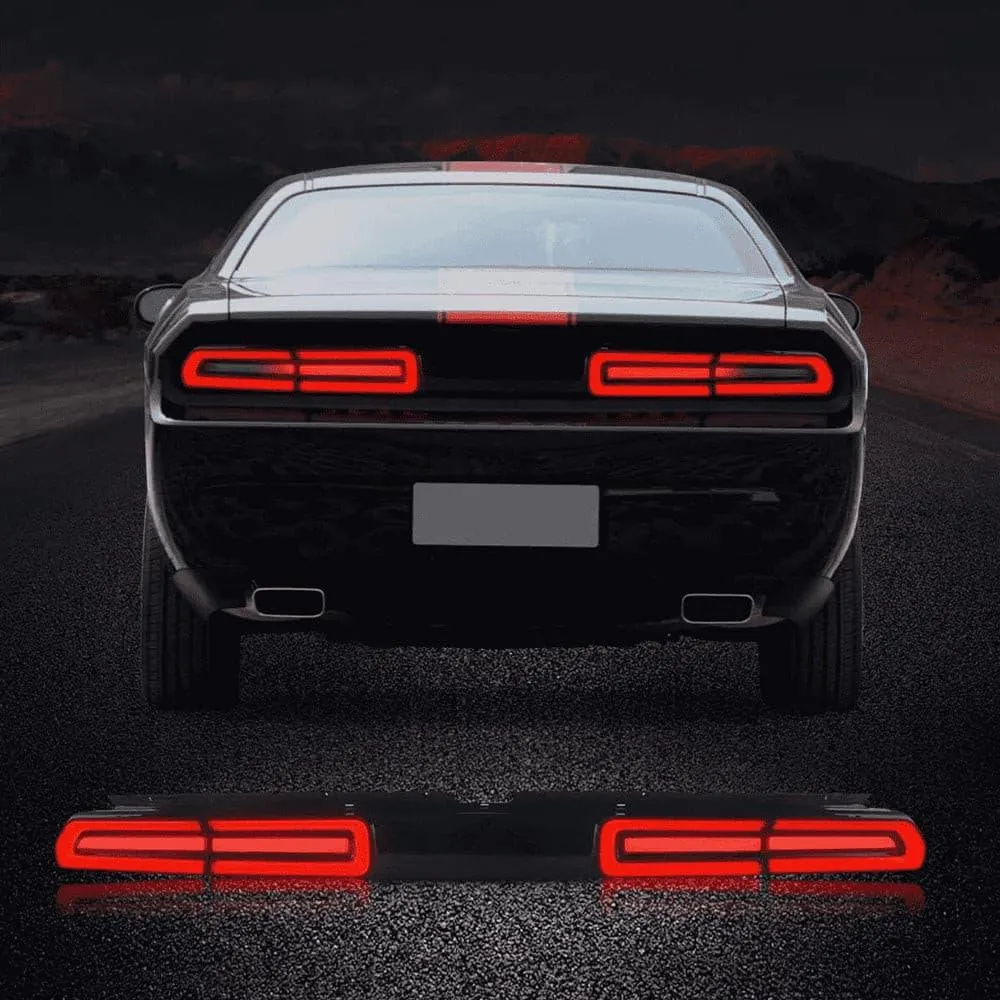 VLAND LED Tail Lights For Dodge Challenger 2008-2014 With Sequential Indicators Turn Signals