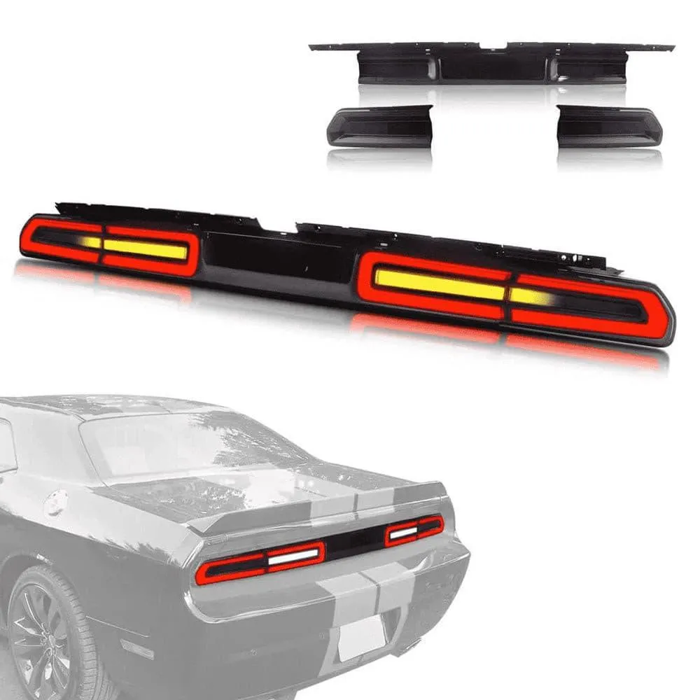 VLAND LED Tail Lights For Dodge Challenger 2008-2014 With Sequential Indicators Turn Signals