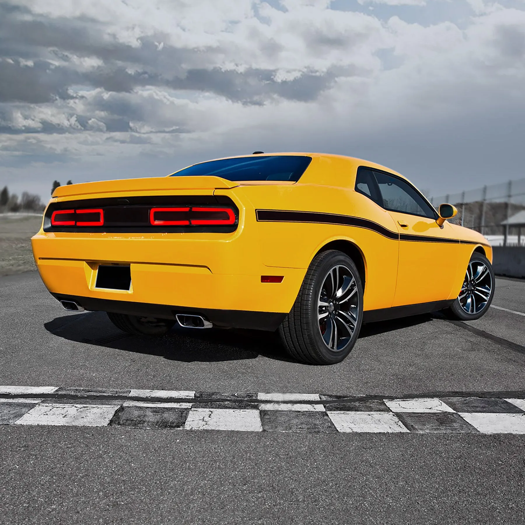 VLAND LED Tail Lights For Dodge Challenger 2008-2014 With Sequential Indicators Turn Signals