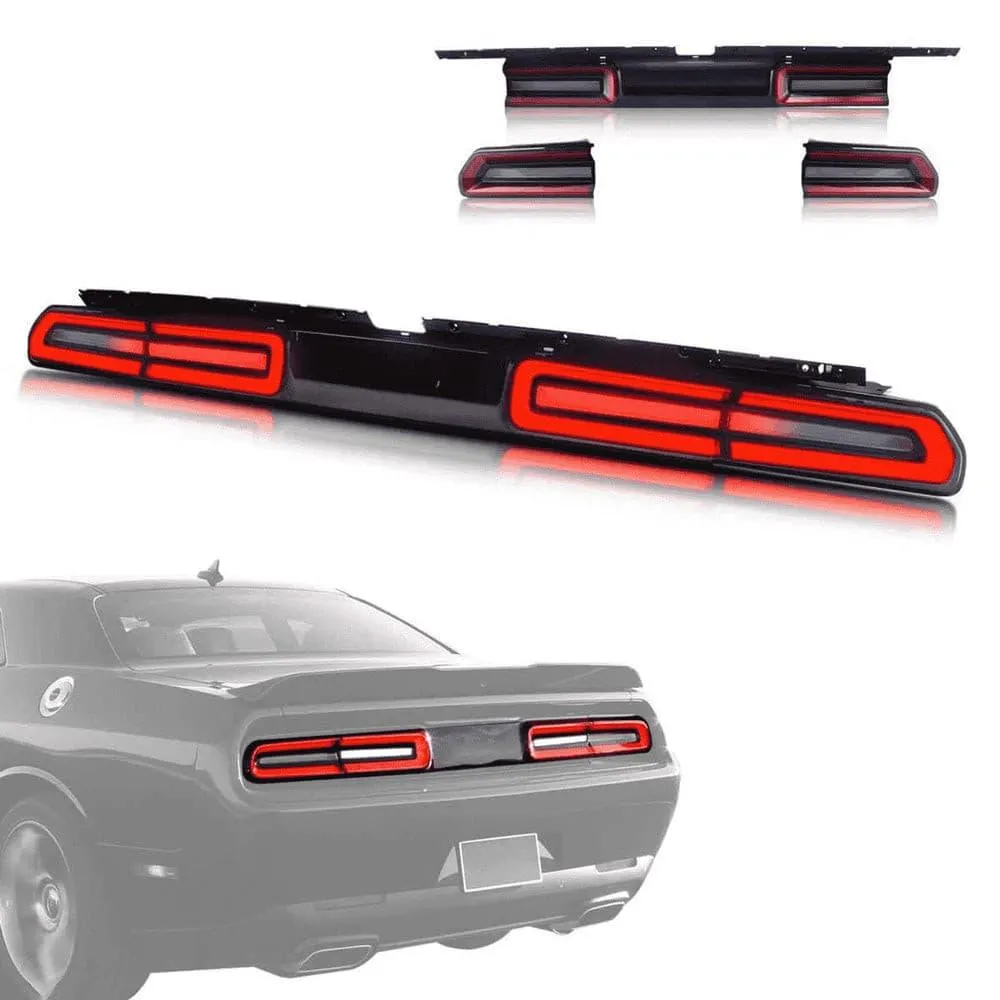 VLAND LED Tail Lights For Dodge Challenger 2008-2014 With Sequential Indicators Turn Signals