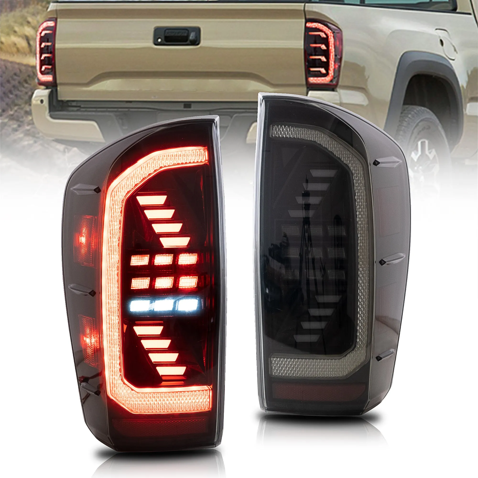 VLAND LED Tail Lights For Toyota Tacoma 3rd Gen N300 2016-2023 [DOT.]