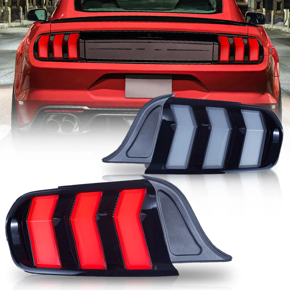 VLAND LED Taillights For Ford Mustang 2015-2023 With 5 Modes & Sequential Turn Signal