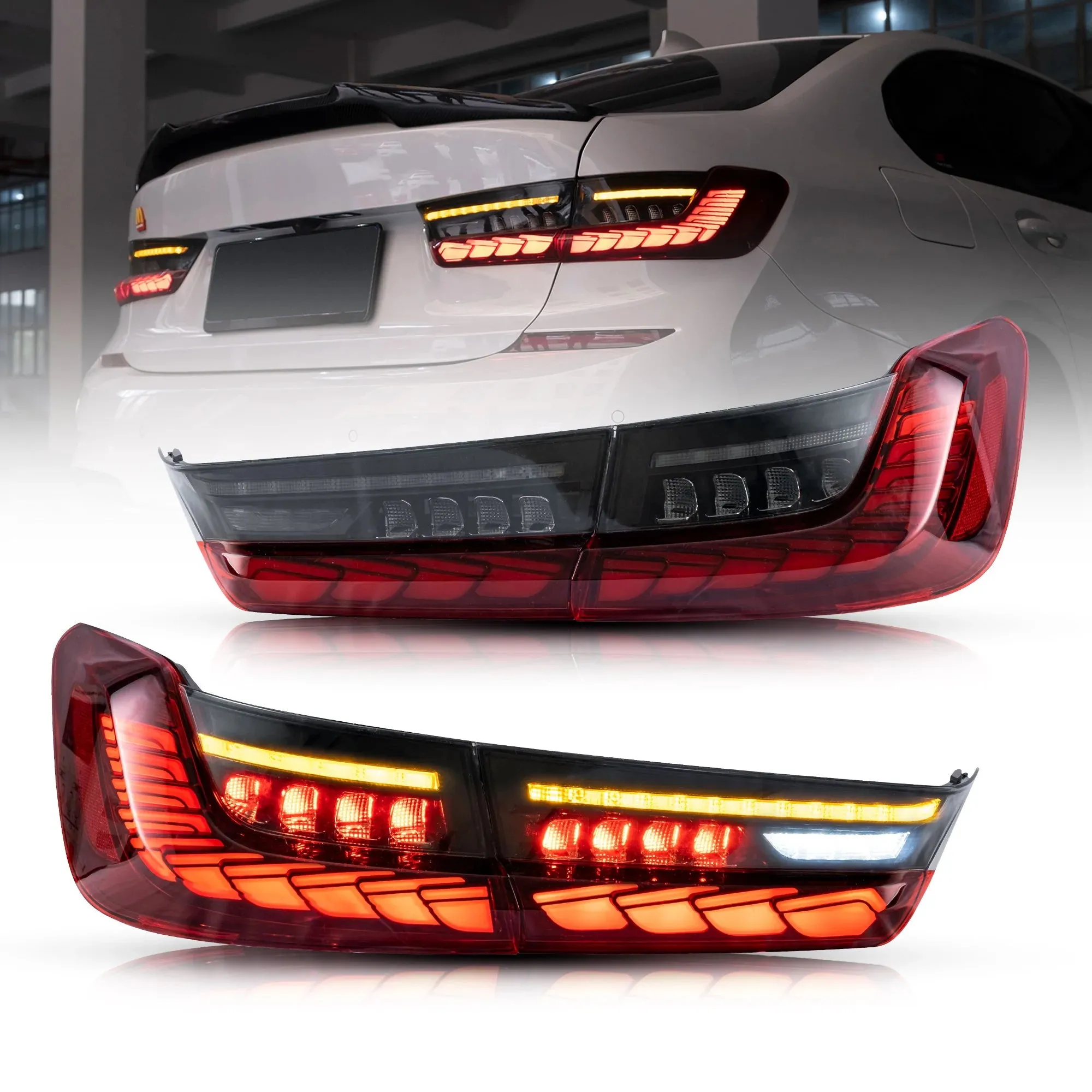 VLAND OLED Tail Lights For BMW 3-Series G20 Sedan 7th Gen 2019-2024 with Start-up Animation [E-MARK.]