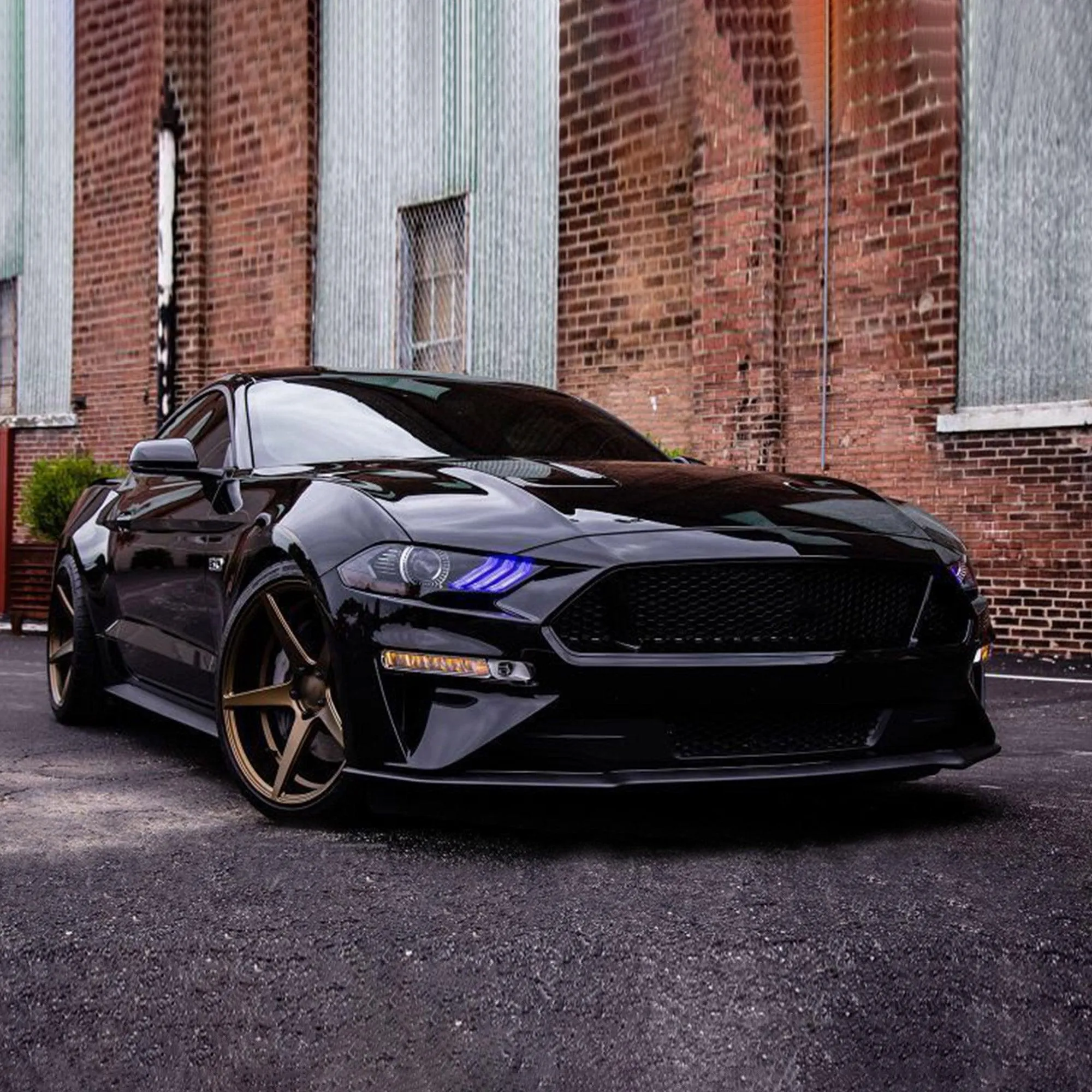 VLAND RGB Projector Headlights For Ford Mustang (Sixth Generation) [S550] 2018-2023