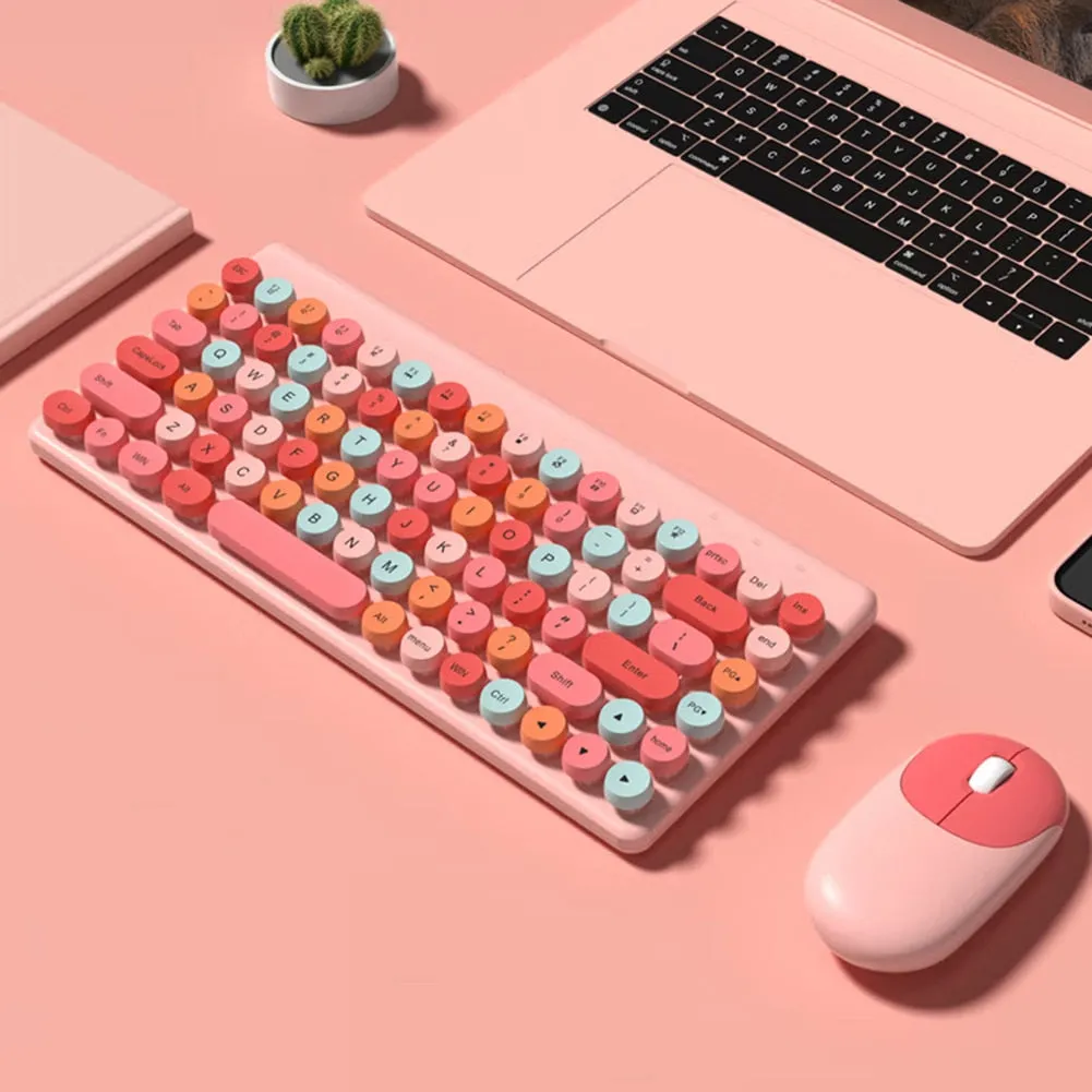 Wireless Keyboard Mice Set Multimedia Function Keys Business Office Keyboard Mouse Plug and Play Desktop Computer Accessories