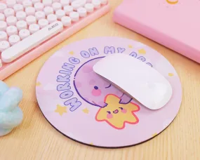 Working On My DREAMS Moon And Star Celestial Motivational Mouse Pad