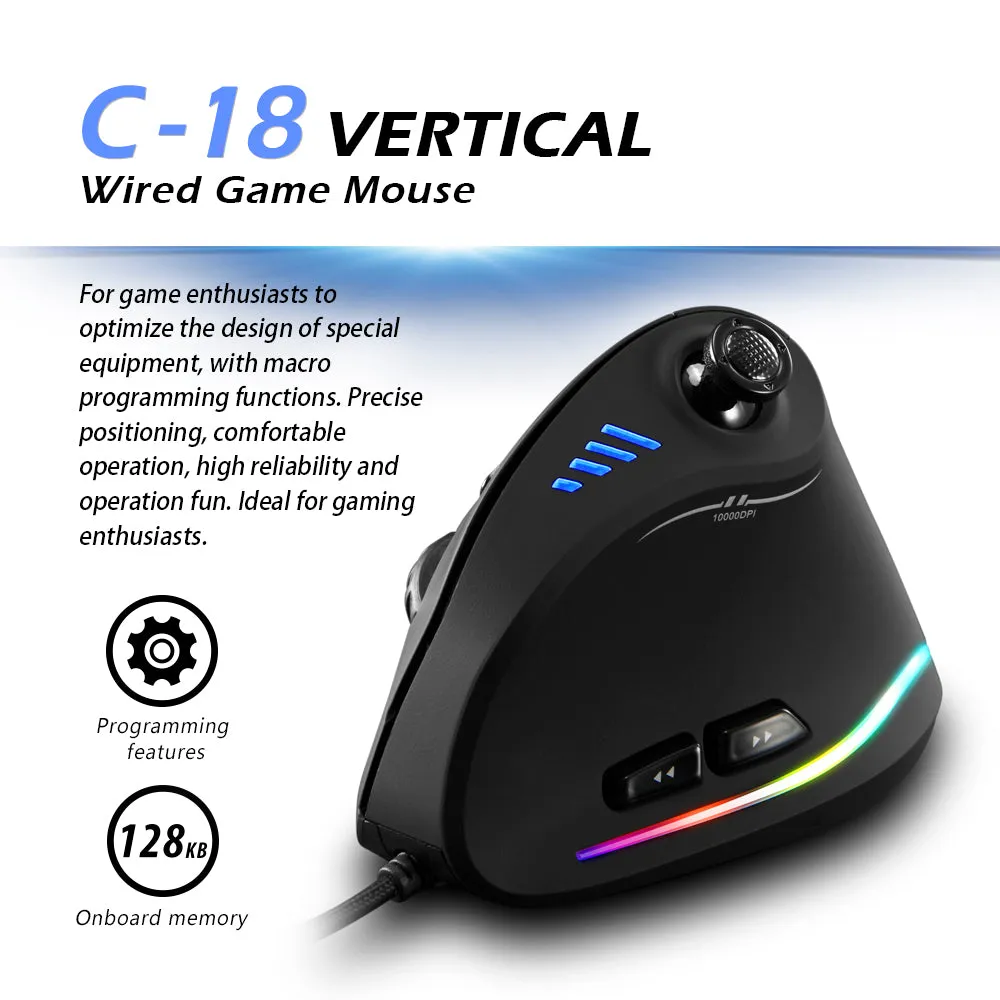 Zelotes C-18 Wired Gaming Mouse - 11 Programmable Buttons