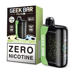 Zero Nicotine Sour Apple Ice Geek Bar Pulse X